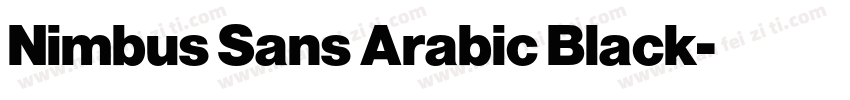 Nimbus Sans Arabic Black字体转换